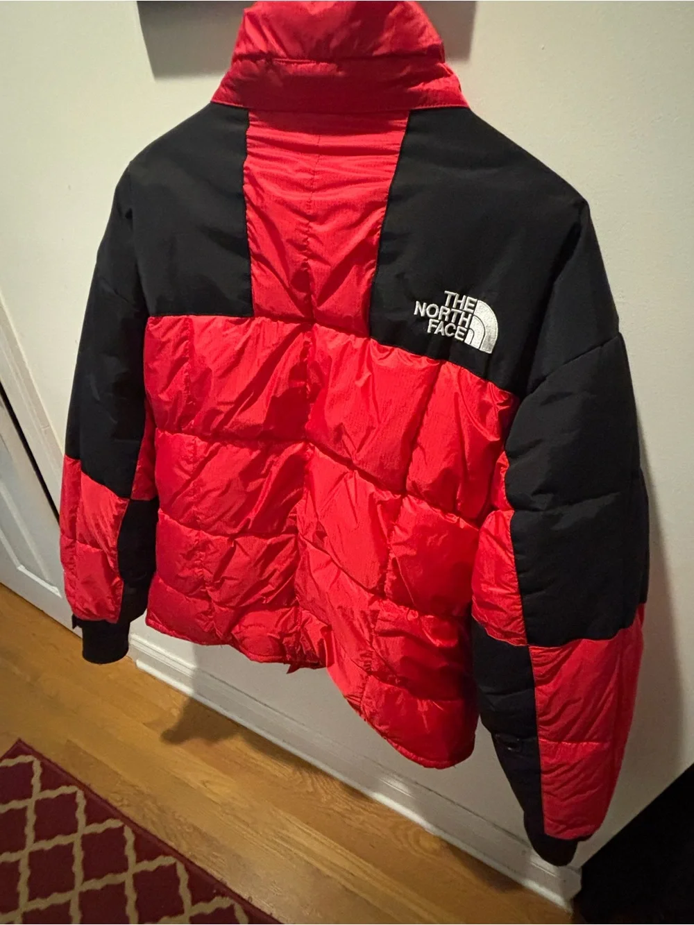 The North Face Red and Black Puffer Jacket. Mint 1996 Gore Dryloft, with hood
